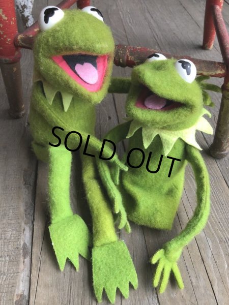 画像9: 70s Vintage FP Muppets Kermit the Frog Puppet doll (B389) (9)