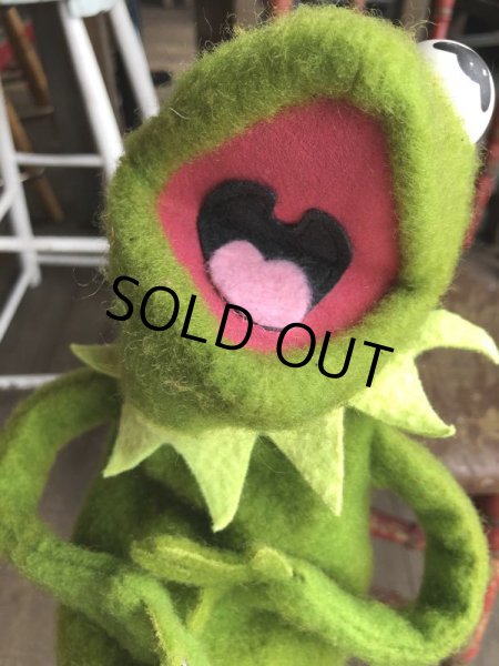 画像5: 70s Vintage FP Muppets Kermit the Frog Puppet doll (B389) (5)