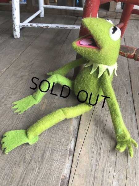 画像2: 【SALE】 70s Vintage FP Muppets Kermit the Frog Plush doll (B390) (2)