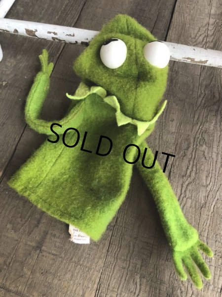 画像7: 70s Vintage FP Muppets Kermit the Frog Puppet doll (B389) (7)