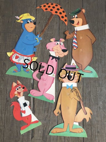 画像15: 60s Vintage HANNA BARBERA Stand up Paper Doll SET (B400) (15)