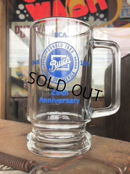 画像2: Vintage Automobilia Buick 20th Anniversary Advertising Heavy Glass Mug (B401) (2)
