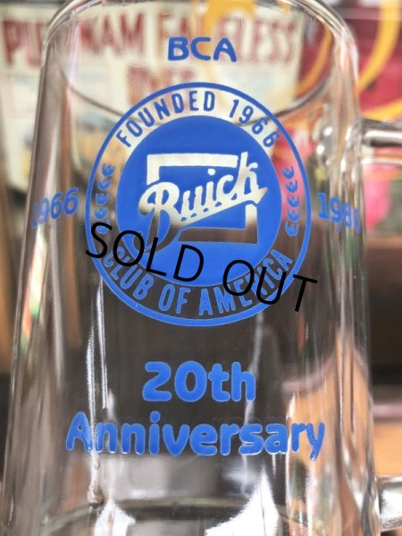 画像7: Vintage Automobilia Buick 20th Anniversary Advertising Heavy Glass Mug (B401) (7)