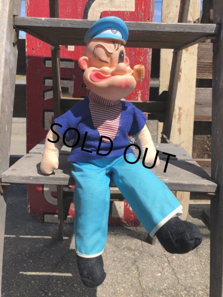 画像1: Vintage Popeye Doll 45cm (B427) (1)