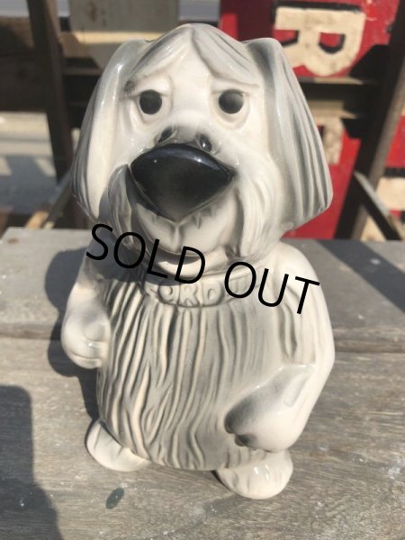 画像5: 60s Vintage FORD Shaggy Dog Ceramic Bank (B428) (5)