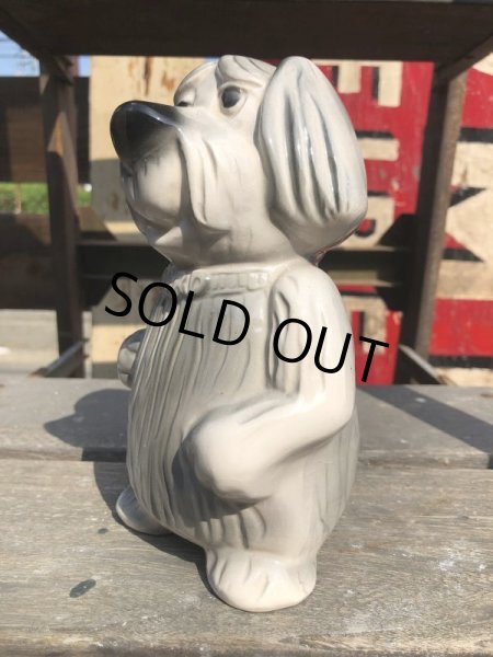 画像2: 60s Vintage FORD Shaggy Dog Ceramic Bank (B428) (2)