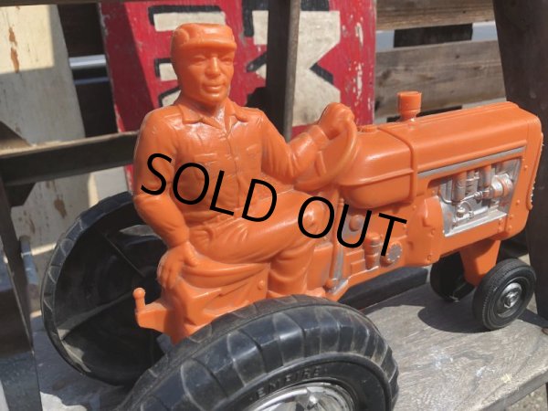 画像2: 60s Vintage Empire Tractor Plastic Mold Toy (B431) (2)