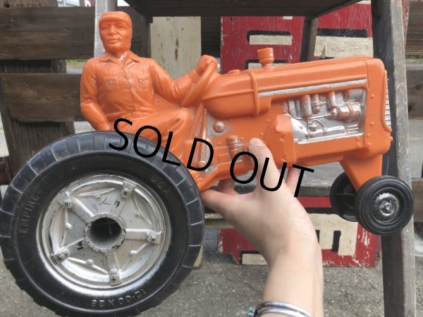 画像8: 60s Vintage Empire Tractor Plastic Mold Toy (B431) (8)