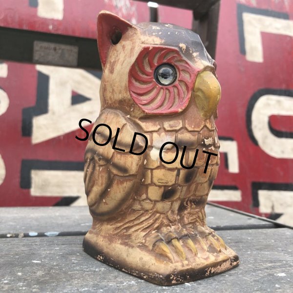 画像7: Vintage Ceramic Owl Candle Holder (B433) (7)