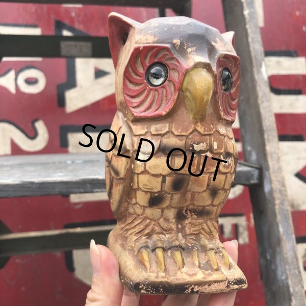 画像10: Vintage Ceramic Owl Candle Holder (B433) (10)