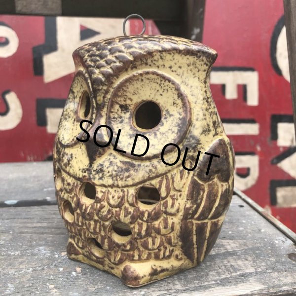 画像5: Vintage Ceramic Owl Candle Holder (B434) (5)