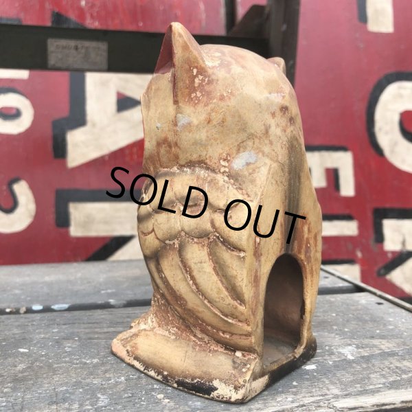 画像2: Vintage Ceramic Owl Candle Holder (B433) (2)