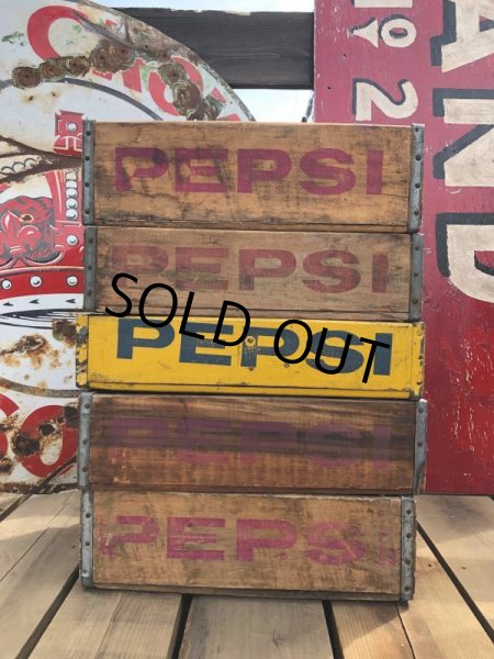 画像8: 70s Vintage Pepsi Wooden Crate (B441) (8)
