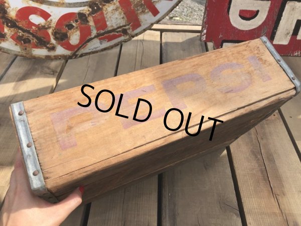 画像3: 70s Vintage Pepsi Wooden Crate (B439) (3)