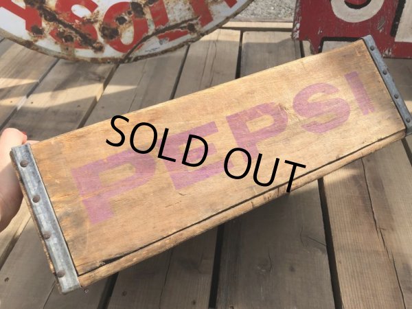 画像5: 70s Vintage Pepsi Wooden Crate (B442) (5)