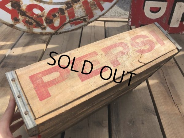 画像5: 70s Vintage Pepsi Wooden Crate (B441) (5)