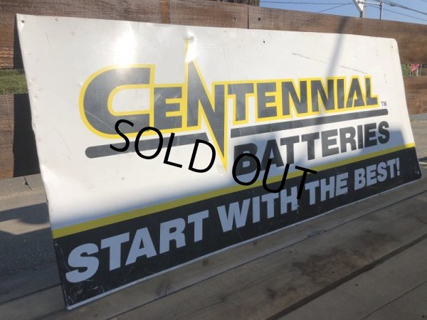 画像7: Vintage CENTENNIAL BATTERIES Metal Sign (B443)  (7)