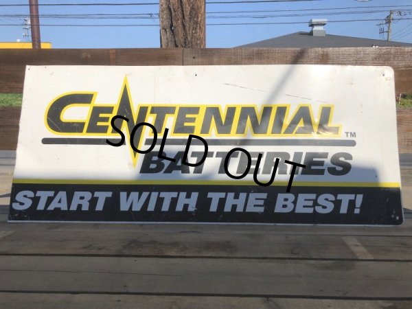 画像6: Vintage CENTENNIAL BATTERIES Metal Sign (B443)  (6)