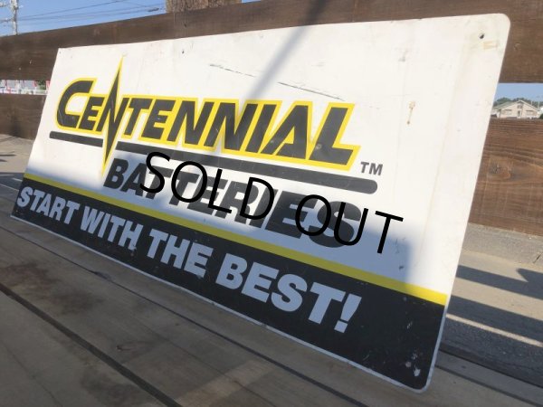画像8: Vintage CENTENNIAL BATTERIES Metal Sign (B443)  (8)