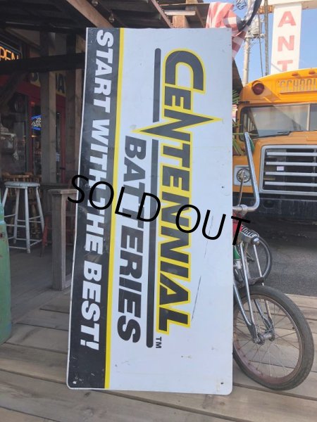 画像12: Vintage CENTENNIAL BATTERIES Metal Sign (B443)  (12)