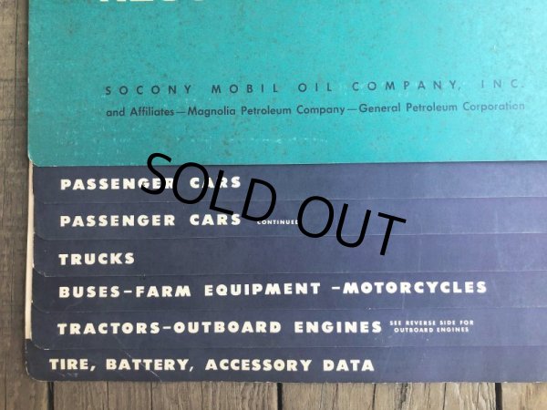 画像5: 50s Vintage Mobil Lubrication Oil Chart (B444) (5)