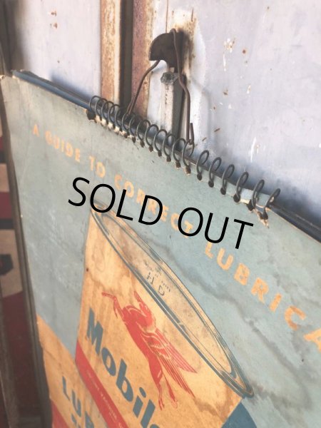 画像2: 50s Vintage Mobil Lubrication Oil Chart (B445) (2)