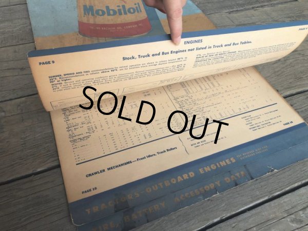 画像12: 50s Vintage Mobil Lubrication Oil Chart (B445) (12)