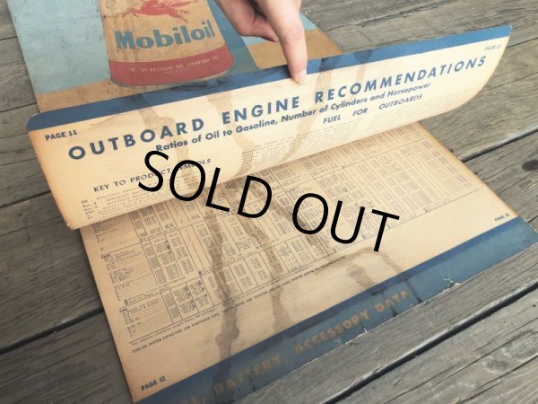 画像13: 50s Vintage Mobil Lubrication Oil Chart (B445) (13)