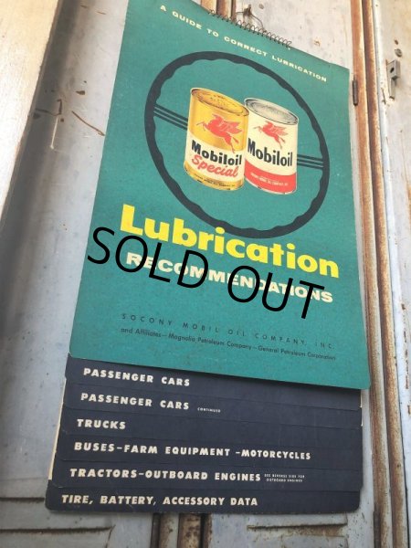画像3: 50s Vintage Mobil Lubrication Oil Chart (B444) (3)