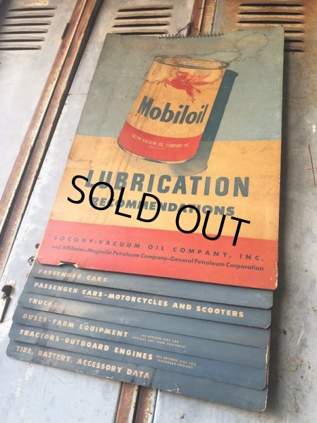 画像3: 50s Vintage Mobil Lubrication Oil Chart (B445) (3)