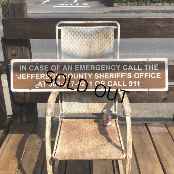 画像6: Vintage Road Sign Call 911 (B455)  (6)