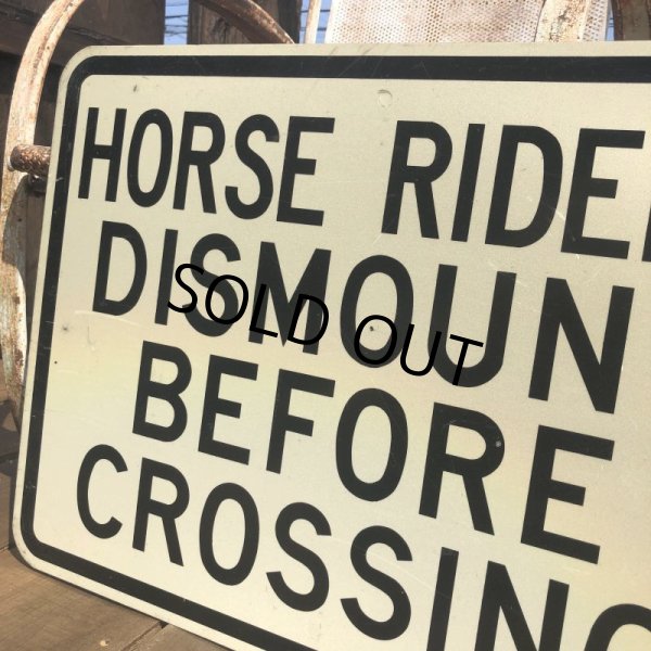 画像2: Vintage Road Sign HORSE RIDERS (B448)  (2)