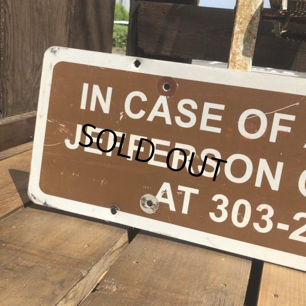 画像3: Vintage Road Sign Call 911 (B455)  (3)