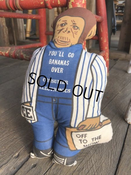 画像7: Vintage Advertising Pillow Doll CE Monkey (B106) (7)