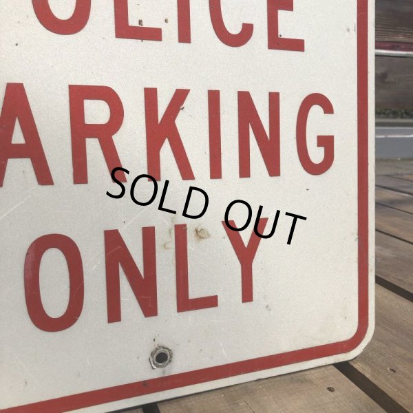 画像3: Vintage Road Sign POLICE PARKING ONLY (B447)  (3)