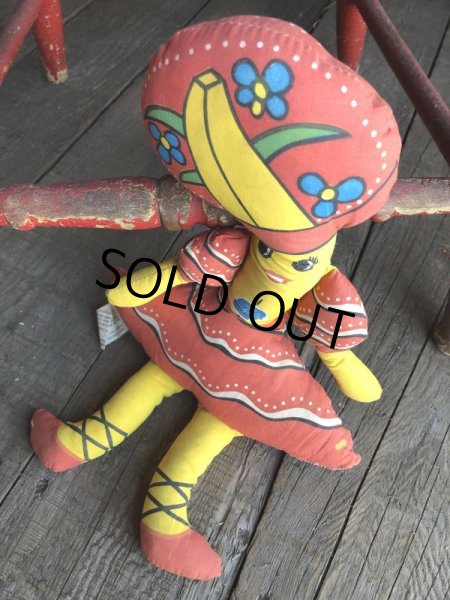 画像4: Vintage Advertising Pillow Doll Chiquta Banana (B101) (4)