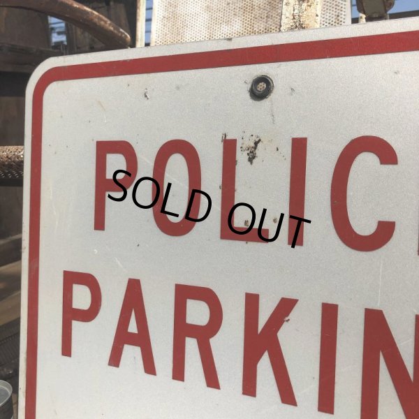 画像2: Vintage Road Sign POLICE PARKING ONLY (B447)  (2)
