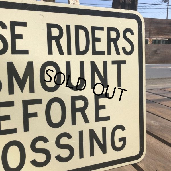 画像3: Vintage Road Sign HORSE RIDERS (B448)  (3)