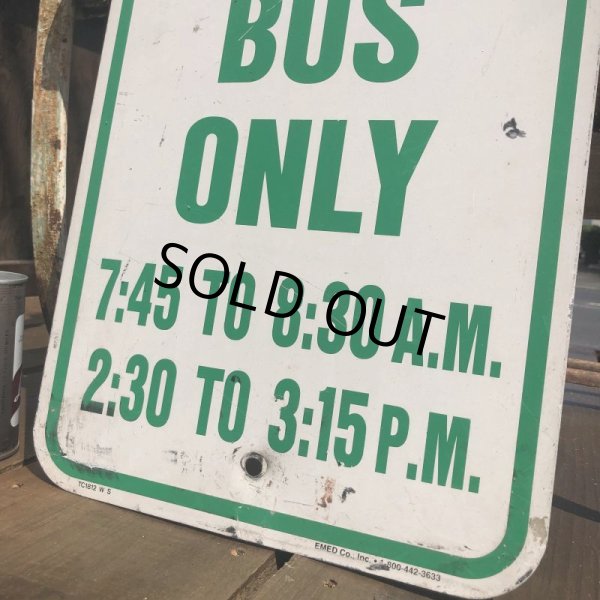 画像3: Vintage Road Sign SCHOOL BUS ONLY (B451)  (3)