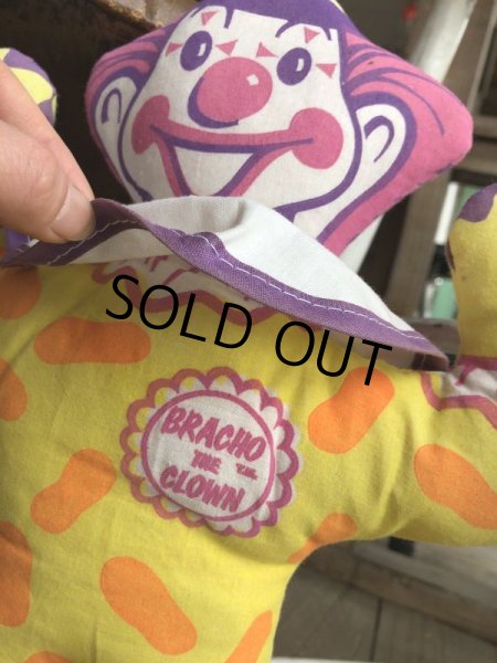 画像2: Vintage Advertising Pillow Doll Bracho The Clown (B068) (2)