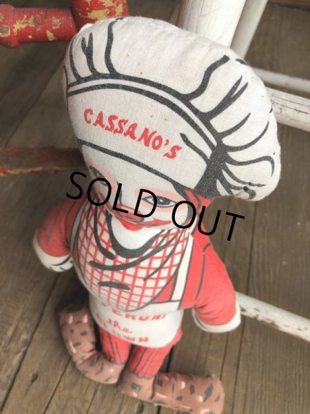 画像2: Vintage Advertising Pillow Doll  Cassano's (B076) (2)