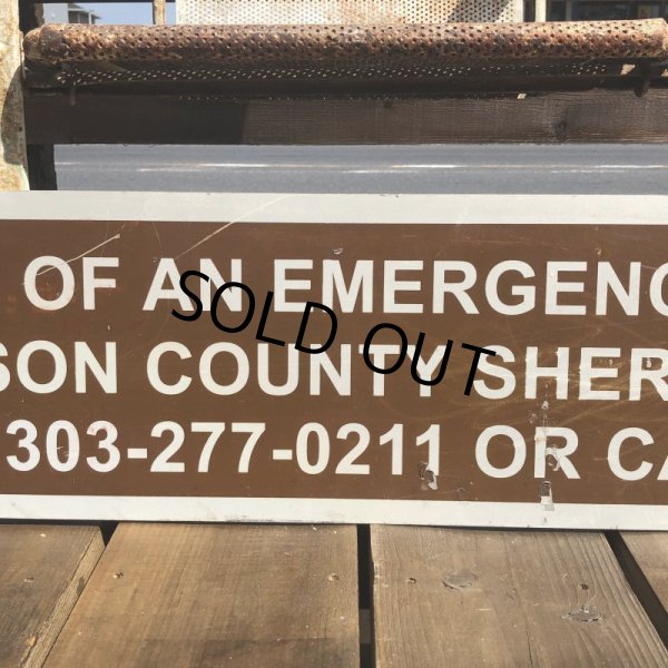 画像4: Vintage Road Sign Call 911 (B455)  (4)