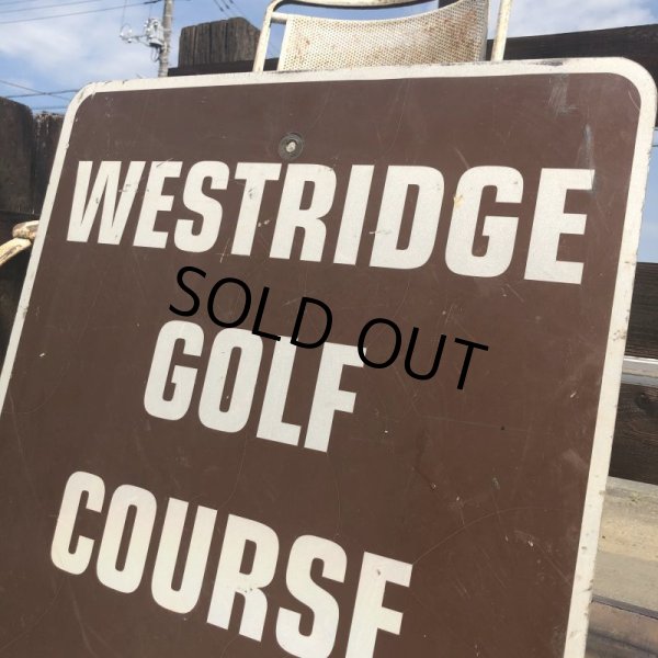 画像2: Vintage Road Sign W. GOLF COURSE (B453)  (2)