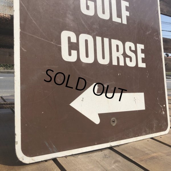 画像3: Vintage Road Sign W. GOLF COURSE (B453)  (3)