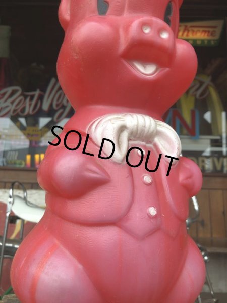 画像7: Vintage Piggy Bank Big Red (S825) (7)