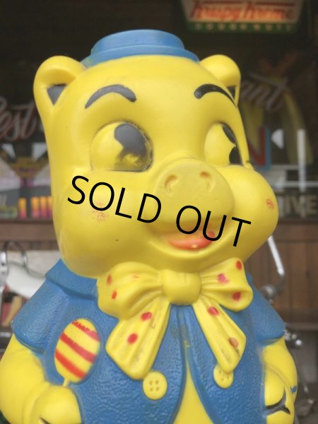 画像6: Vintage Piggy Bank Dot Ribbon (S821) (6)