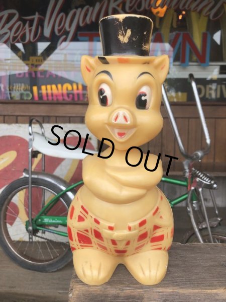 画像2: Vintage PIG Plastic Piggy Bank (S490) (2)