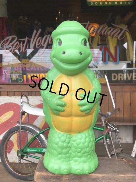 画像1: Vintage Turtle Plastic Blow Mold Bank (B451) (1)