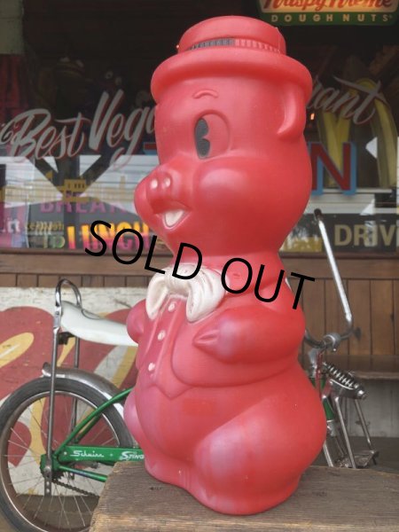 画像4: Vintage Piggy Bank Big Red (S825) (4)