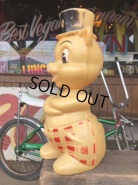 画像3: Vintage PIG Plastic Piggy Bank (S490) (3)
